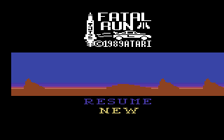 Fatal Run screenshot 3 for Atari 2600